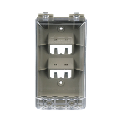 Imagen de Placa de Pared Vertical, Resistente al Agua con Protección IP56, Acepta 4 Módulos Mini-Com, Color Gris