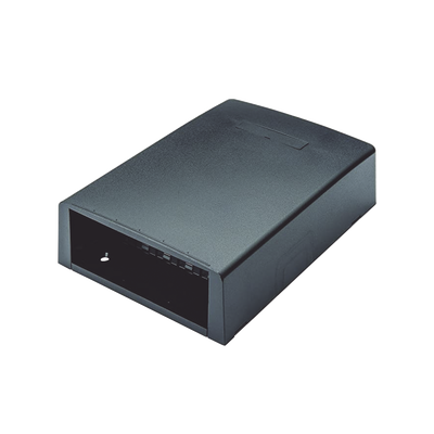 Imagen de Caja de Montaje en Superficie, Con Accesorio para Resguardo de Fibra Óptica, Para 12 Módulos Mini-Com, Color Negro