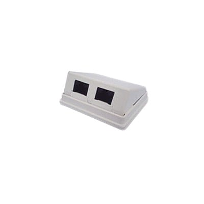 Imagen de Caja de pared angulada incluye 2 jacks UTP cat5e Keystone