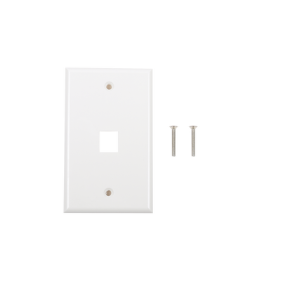 Imagen de Placa de pared de 1 puerto, Keystone, Color Blanco
