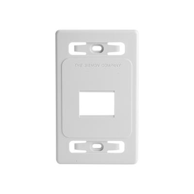 Imagen de Placa de pared modular MAX, de 2 salidas, color blanco, version bulk (Sin Empaque Individual)