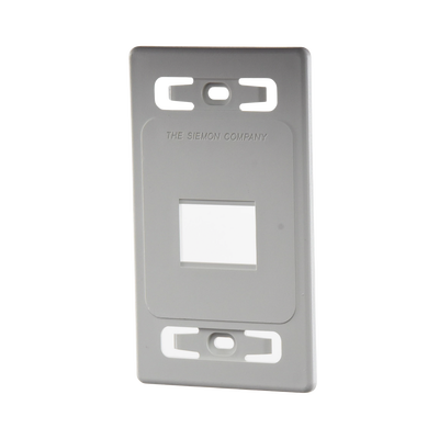 Imagen de Placa de pared modular MAX, de 2 salidas, color blanco