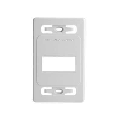 Imagen de Placa de pared modular MAX, de 3 salidas, color blanco, version bulk (Sin Empaque Individual)