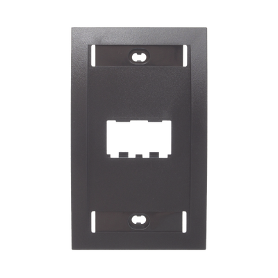 Imagen de Placa de Pared Vertical Ejecutiva, Salida de 2 Puertos Mini-Com, Con Espacios Para Etiquetas, Color Negro