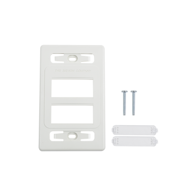 Imagen de Placa de pared modular MAX, de 6 salidas, color blanco, versión bulk (Sin Empaque Individual)
