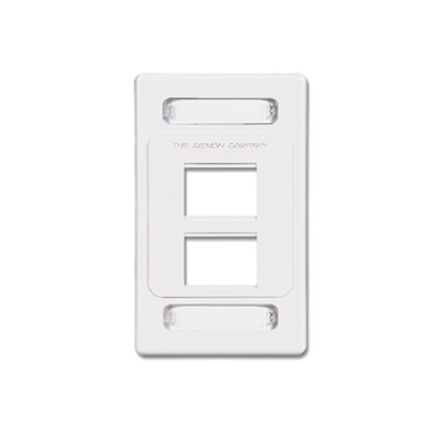 Imagen de Placa de pared modular MAX, de 4 salidas, color blanco