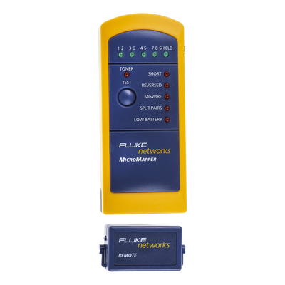 Imagen de Probador de Mapa de Cableado MicroMapper™, para Verificar Rápida y Fácilmente la Integridad del Cableado de Par trenzado de Ethernet