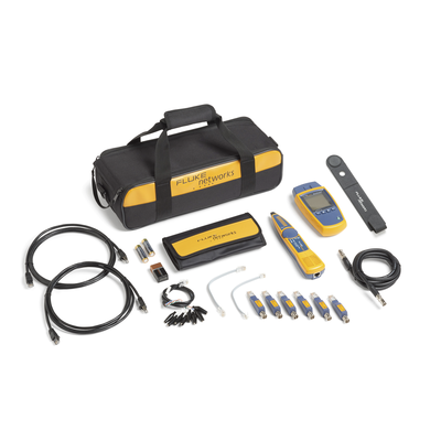 Imagen de Kit Profesional de Verificador de Red MicroScanner2, para Comprobación de Redes de Voz, Datos y Video, Con Pantalla LCD Retroiluminada