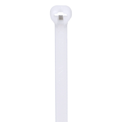Imagen de Cincho de Nylon 6.6 Dome-Top® Con Lengüeta de Bloqueo de Acero Inoxidable, 305 mm largo x 4.7mm ancho, Color Natural, Paquete de 100pz