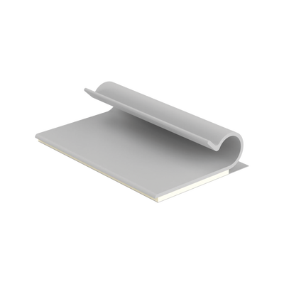 Imagen de Clip Adhesivo Tipo J, Para Cables de Hasta 6.4 mm de Diametro, Uso Interior, Color Gris, Paquete de 100pz