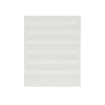 Imagen de Paquete de Hojas con 2500 Etiquetas de Identificación Auto-laminadas para Impresora Láser/Inyección de Tinta, para Cables de 4.1 a 8.1 mm de Diámetro (10 - 6 AWG), Color Blanco