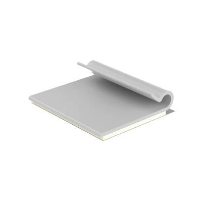 Imagen de Clip Adhesivo Tipo J, Para Cables de Hasta 4.8 mm de Diámetro, Uso Interior, Color Gris, Paquete de 100pz