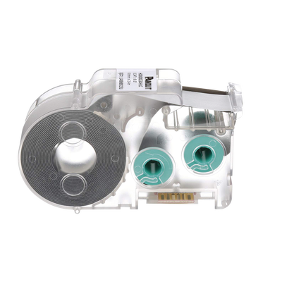 Imagen de Casete de Etiquetas de Poliolefina de Cinta Continua, Tubo Termocontráctil, 8.6 mm de Ancho, 2.4 m de largo, Para Cables de 1.5 a 4.8 mm (18-12 AWG) de Diámetro, Color Blanco