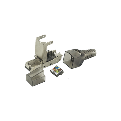 Imagen de Plug RJ45 Blindado Categoría 6A -Sin herramienta, para terminación en campo