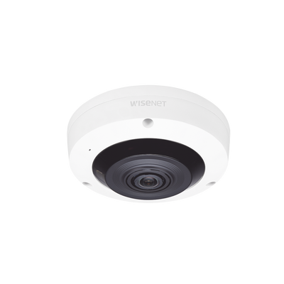 Imagen de Fisheye IP Interior 6 Megapixel / WDR 120dB / IR 15m / PTZ Digital 8X / Video Analíticos Avanzados / Entrada y Salida de Audio y Alarma / Color Blanco