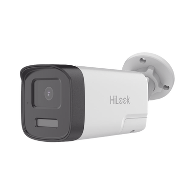 Imagen de [Audio Bidireccional + Dual Light + ColorVu] Bala TURBOHD 2 Megapixel (1080p) / Lente 3.6 mm / 40 mts IR EXIR + 40 mts Luz Blanca / Micrófono y Bocina Integrado / Exterior IP67 / dWDR