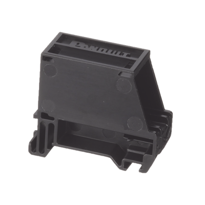 Imagen de Adaptador de 1 Puerto, Para Conectores Tipo Mini-Com, Blindado, Montaje en Riel Din Estándar de 35mm, Color Negro