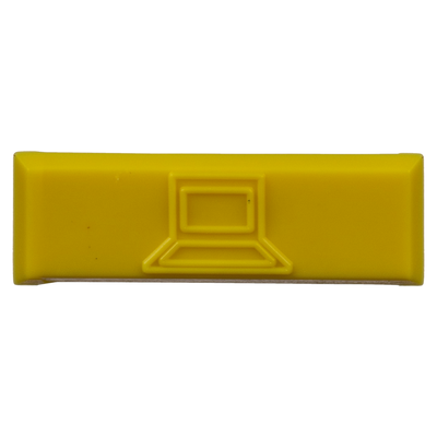 Imagen de Paquete de 100 Iconos de Datos de Instalación a Presión, Para Jacks Mini-Com de Panduit, De Plástico, Color Amarillo