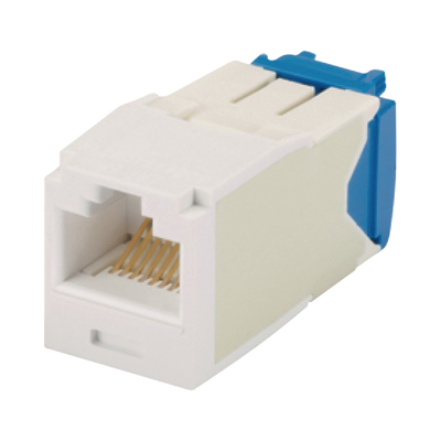 Imagen de Conector Jack RJ45 Estilo TG, Mini-Com, Categoría 6A, de 8 posiciones y 8 cables, Color Blanco