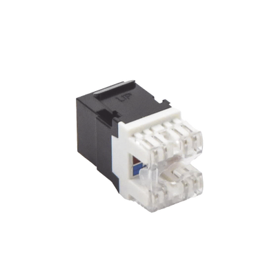 Imagen de Módulo Jack Keystone Cat6 con terminación en ángulo 180 º  Color Negro