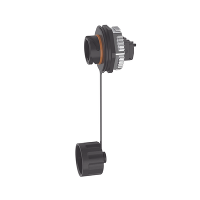Imagen de Conector Jack RJ45 de Uso Industrial Estilo TG, Blindado Categoría 6A, Con Tapa Protectora, Protección IP67