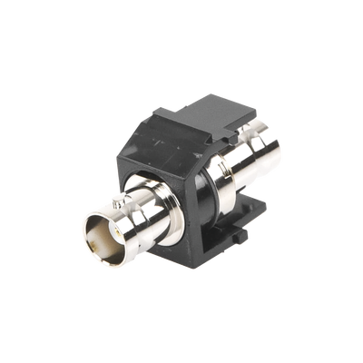 Imagen de Módulo Acoplador Coaxial Tipo BNC, Keystone, de 50 Ohms, Color Negro