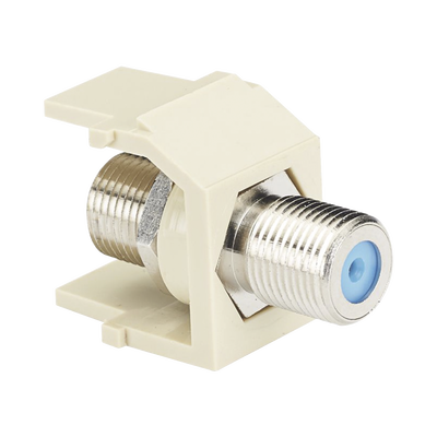 Imagen de Módulo Acoplador Coaxial Tipo F, Keystone, de 75 Ohms, 3.0 GHz, Color Blanco Mate
