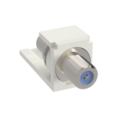 Imagen de Módulo Acoplador Coaxial Tipo F, Mini-Com, de 75 Ohms, 3.0 GHz, Color Blanco