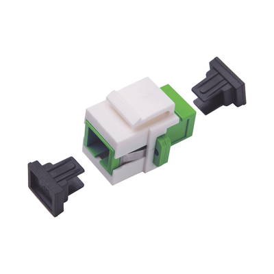 Imagen de Acoplador Keystone de fibra óptica Monomodo SC/APC Simplex a SC/APC