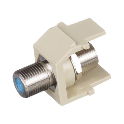 Imagen de Módulo Acoplador Coaxial Tipo F, Keystone, de 75 Ohms, 3.0 GHz, Color Marfil