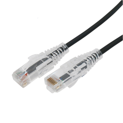 Imagen de Cable de Parcheo Slim UTP Cat6A - 0.5 m Negro, Diámetro Reducido (28 AWG)
