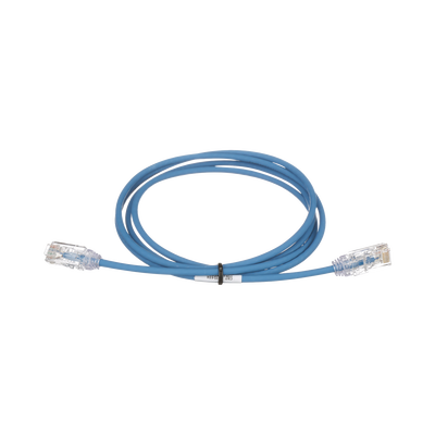 Imagen de Cable de Parcheo TX6, UTP Cat6, Diámetro Reducido (28AWG), Color Azul, 3ft