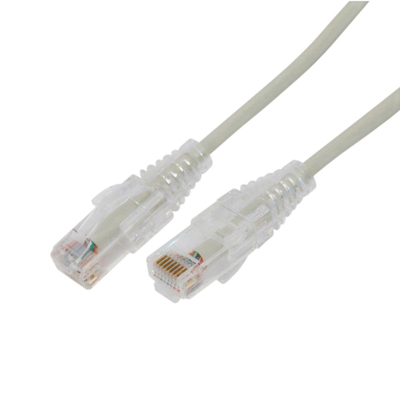 Imagen de Cable de Parcheo Slim UTP Cat6A - 0.5 m Gris, Diámetro Reducido (28 AWG)