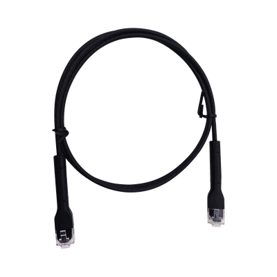 Imagen de Cable de Parcheo Ultra Slim Con RJ45 Flexible UTP Cat6 - 0.5 m Negro Diámetro Reducido