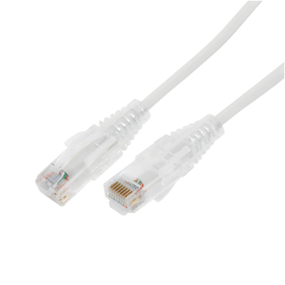 Imagen de Cable de Parcheo Slim UTP Cat6A - 1 m Blanco, Diámetro Reducido (28 AWG)