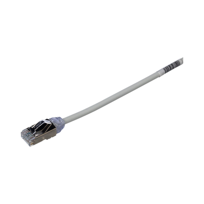 Imagen de Patch Cord Cat6A, Diametro Reducido 28 AWG, Blindado S/FTP, CM/LS0H, 1 m, Color Gris