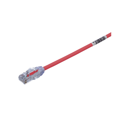 Imagen de Cable de Parcheo UTP Cat6A, CM/LSZH, Diámetro Reducido (28AWG), Color Rojo, 10ft