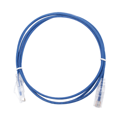 Imagen de Cable de Parcheo Slim UTP Cat6 - 1.5 m Azul Diámetro Reducido (28 AWG)