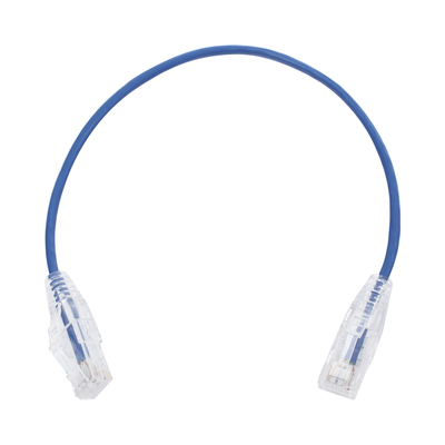 Imagen de Cable de Parcheo Slim UTP Cat6 - 30 cm Azul Diámetro Reducido (28 AWG)