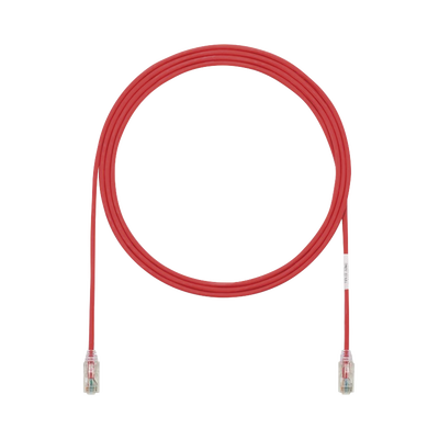 Imagen de Cable de Parcheo TX6, UTP Cat6, Diámetro Reducido (28AWG), Color Rojo, 3ft