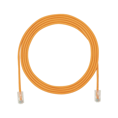 Imagen de Cable de Parcheo UTP Cat6A, CM/LSZH, Diámetro Reducido (28AWG), Color Naranja, 5ft