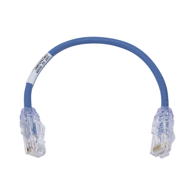 Imagen de Cable de Parcheo UTP Cat6A, CM/LSZH, Diámetro Reducido (28AWG), Color Azul, 1ft