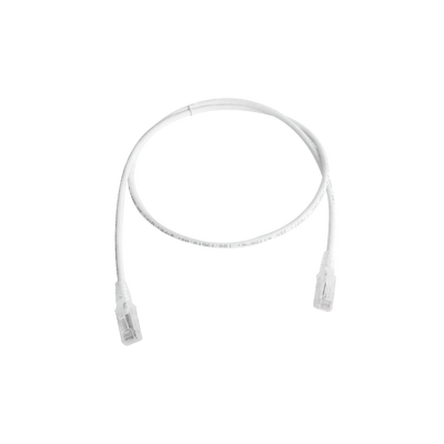 Imagen de Patch Cord MC6 Modular Cat5e UTP, CM/LS0H, 10ft, Color Blanco, Versión Bulk (Sin Empaque Individual)