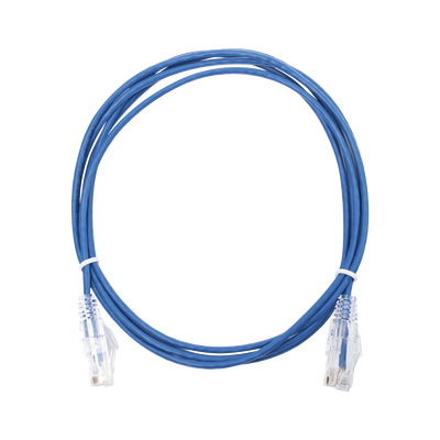 Imagen de Cable de Parcheo Slim UTP Cat6 - 2 m Azul Diámetro Reducido (28 AWG)
