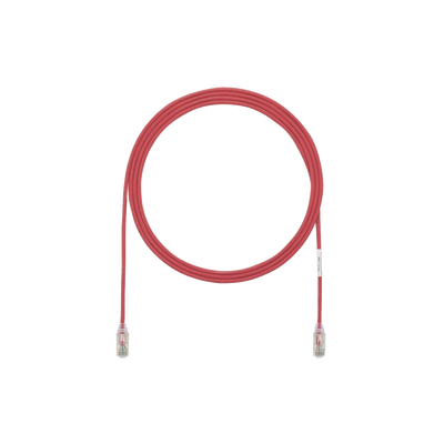 Imagen de Cable de Parcheo TX6, UTP Cat6, Diámetro Reducido (28AWG), Color Rojo, 5ft