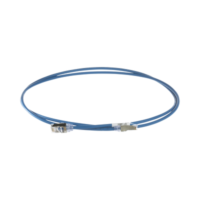 Imagen de Patch Cord Cat6A, Diametro Reducido 28 AWG, Blindado S/FTP, CM/LS0H, 1.5m, Color Azul