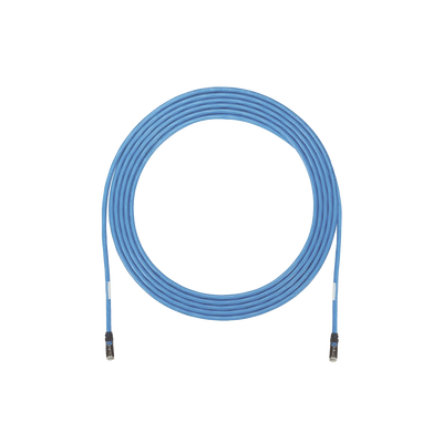 Imagen de Cable de Zona U/UTP Cat6A, Con Plug Modular en Cada Extremo, Conductor 23 AWG Sólido, CMP (Plenum), 100 ft, Color Azul