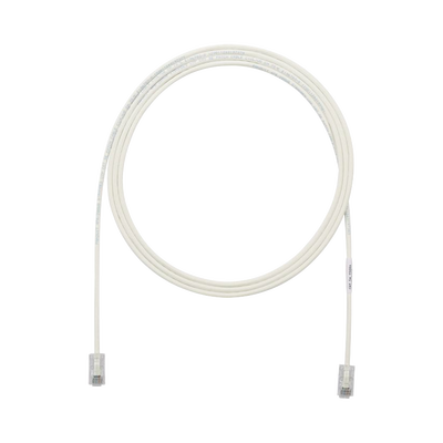 Imagen de Cable de Parcheo UTP Cat6A, CM/LSZH, Diámetro Reducido (28AWG), Color Blanco Mate, 5ft