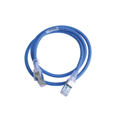 Imagen de Patch Cord Z-MAX Cat6A S/FTP, CM/LS0H, 3ft, Color Azul, Versión Bulk (Sin Empaque Individual)