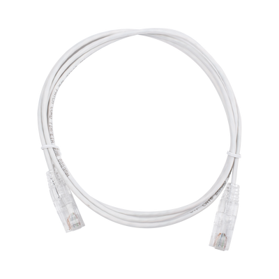 Imagen de Cable de Parcheo Slim UTP Cat6 - 1.5 m Blanco Diámetro Reducido (28 AWG)